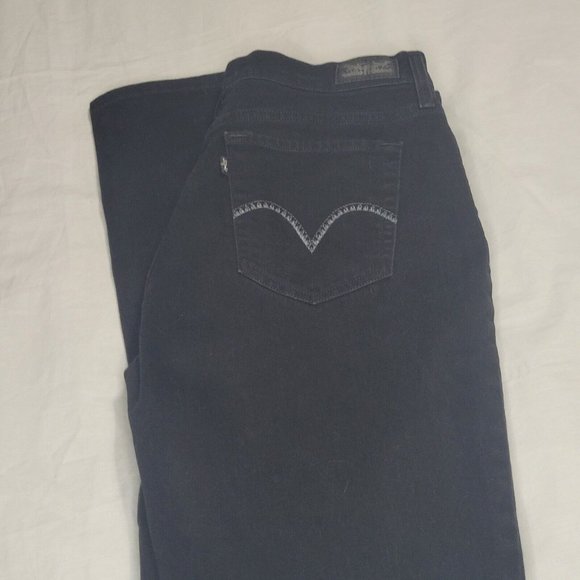 Levi's 505 Jeans Pants Straight Leg Black Size 12 Measures 32x30.5‎ Womens - Picture 2 of 10